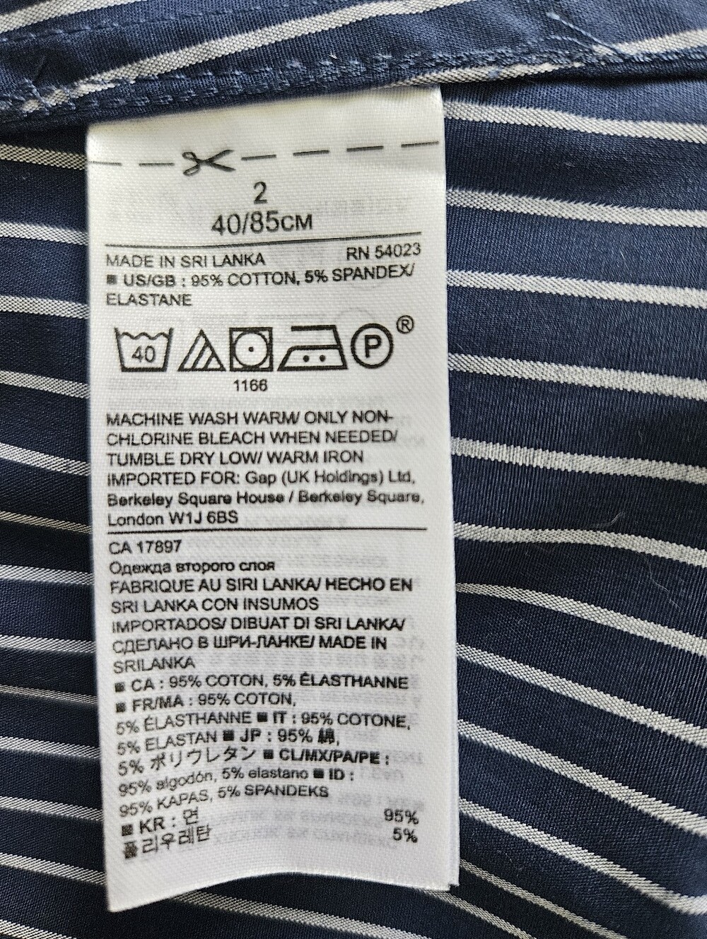 Banana Republic Riley Striped Tailored Shirt 2 - Picture 3 of 5